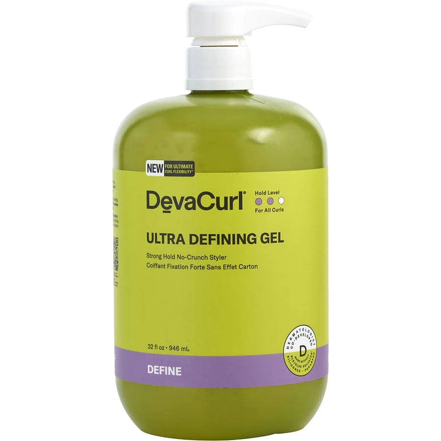 Deva Curl Ultra Defining Gel Strong Hold No-Crunch Styler 32 oz