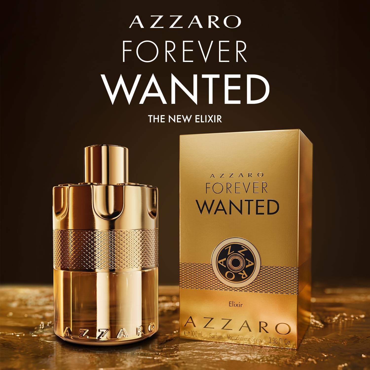 Azzaro - Forever Wanted Elixir - Mens Cologne - With Notes of Raspberry, Cardamom, and Leather Accord