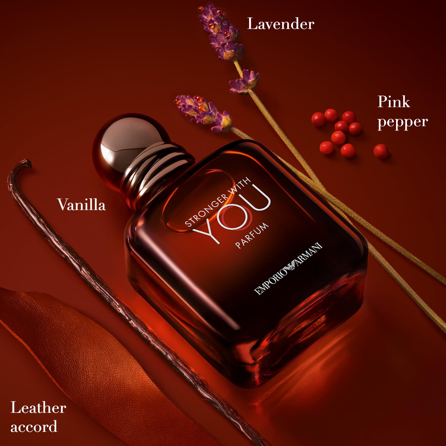 Armani Beauty - Stronger With You - Parfum - Cologne for Men - Woody & Ambery Fragrance - Rum, Bergamot, Lavendar, Cedarwood, and Vanilla Notes