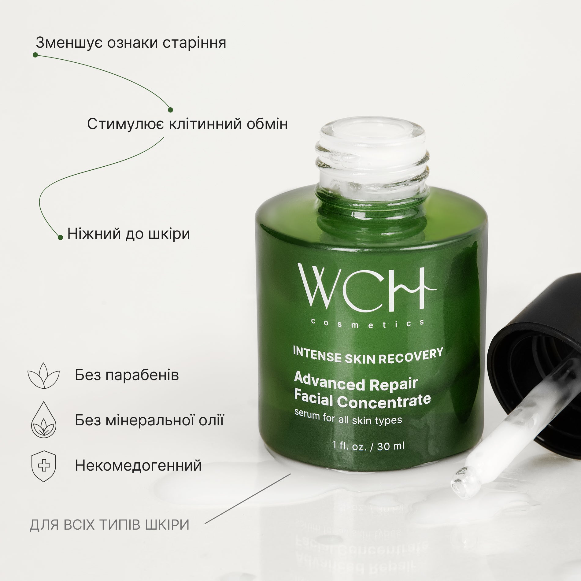 WCH COSMETICS ГЛИБОКО ВІДНОВЛЮЮЧИЙ КОНЦЕНТРАТ ДЛЯ ОБЛИЧЧЯ